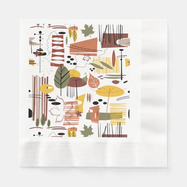 Servilleta De Papel Caída Retro A Ir (Anverso)