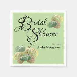 Servilleta De Papel Caída Rústica De La Ducha De Novias Aspen Deja Ver