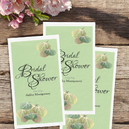 Servilleta De Papel Caída Rústica De La Ducha De Novias Aspen Deja Ver