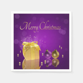 Servilleta De Papel Caja de regalo de los Navidades de oro