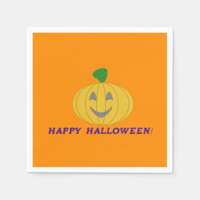 Servilleta De Papel Calabaza (Anverso)