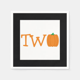 Servilleta De Papel Calabaza 2º cumpleaños