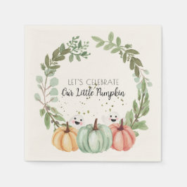 Servilleta De Papel Calabaza acuática Baby Shower Cute Halloween