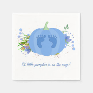 Servilleta De Papel Calabaza azul Baby Shower Paper Napkins