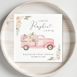 Servilleta De Papel Calabaza Camión Floral Rosa Bebé Chica Ducha