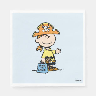 Servilleta De Papel Calabaza Charlie Brown Pirata Halloween