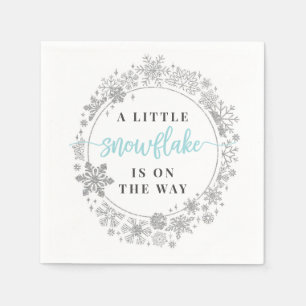 Servilleta De Papel Calabaza de cócteles Baby Shower Snowflake de invi