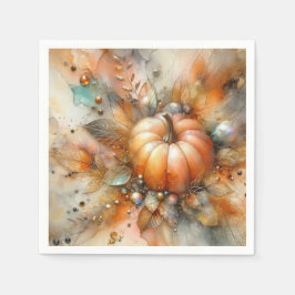 Servilleta De Papel Calabaza de cosecha de otoño