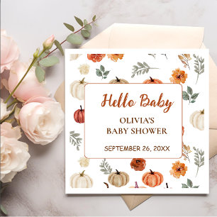 Servilleta De Papel Calabaza De Girasol De Otoño