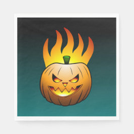 Servilleta De Papel Calabaza de Halloween acogedora Jack o'lantern