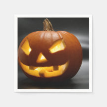Calabaza de Halloween con dientes de diversa suert