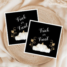 Servilleta De Papel Calabaza de Halloween Feliz Negro