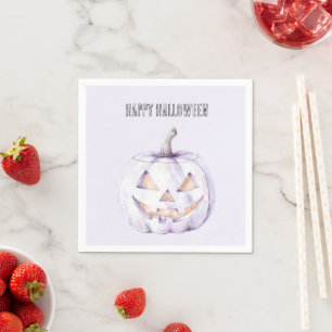 Servilleta De Papel Calabaza de Halloween lavanda