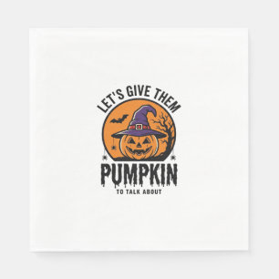 Servilleta De Papel Calabaza de Halloween Sombrero Divertido de Bruja 
