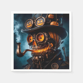 Servilleta De Papel Calabaza de Halloween Steampunk Gótico