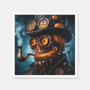 Servilleta De Papel Calabaza de Halloween Steampunk Gótico