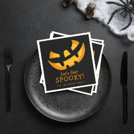 Servilleta De Papel Calabaza de Halloween Vamos a Asustarnos Papel