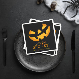 Servilleta De Papel Calabaza de Halloween Vamos a Asustarnos Papel