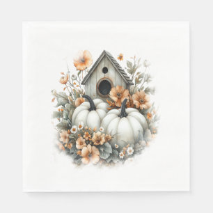 Servilleta De Papel Calabaza de la camisas de la casa de aves