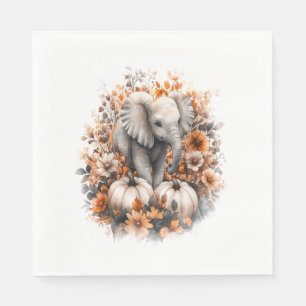 Servilleta De Papel Calabaza de la camisas de los elefantes