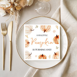 Servilleta De Papel Calabaza de la primera fiesta de cumpleaños