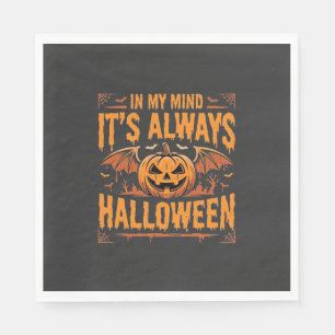 Servilleta De Papel Calabaza de murciélago de Halloween siempre Diseño