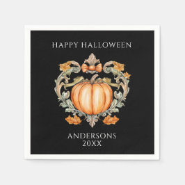 Servilleta De Papel Calabaza de otoño elegante