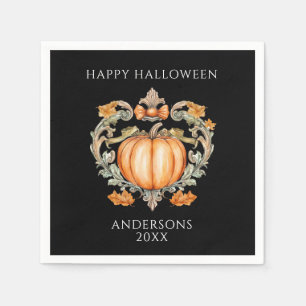 Servilleta De Papel Calabaza de Otoño Elegante