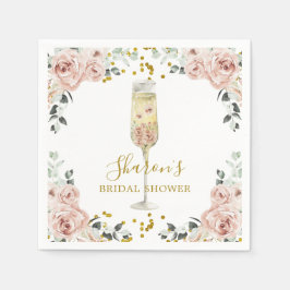 Servilleta De Papel Calabaza de papel de soire con Rosa de oro y polvo