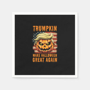 Servilleta De Papel Calabaza de Trumpkin Halloween hace que Halloween 
