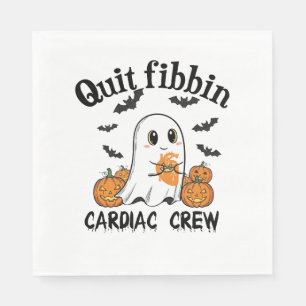 Servilleta De Papel Calabaza divertida de Boo-Ghost de la tripulación