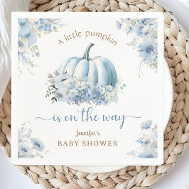 Servilleta De Papel Calabaza en el camino de Baby Shower Blue Boy