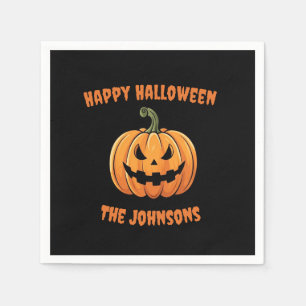 Servilleta De Papel Calabaza Espeluznante Lindo Personalizado Feliz Ha