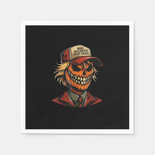 Servilleta De Papel Calabaza Esqueleto Divertida Trumpkin Haz que Hall