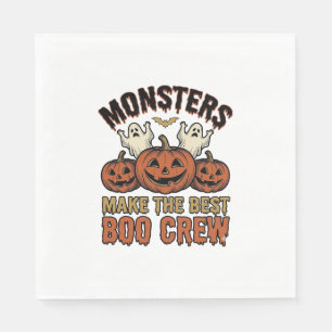 Servilleta De Papel Calabaza Fantasma de Halloween Grabado Antiguo Div