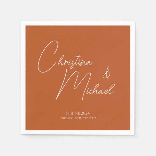 Servilleta De Papel Calabaza ・ Guión manuscrito (Anverso)