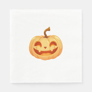 Servilleta De Papel Calabaza linda Jack O Lantern Turtle Sea Halloween