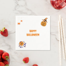 Servilleta De Papel Calabaza mínima de la fiesta de Halloween