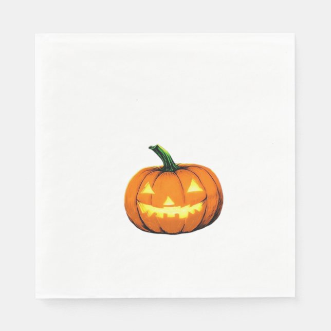 Servilleta De Papel Calabaza nocturna estrellada Halloween Van Gogh Th (Anverso)