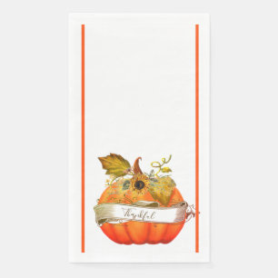 Servilleta De Papel Calabaza otoñal personalizable