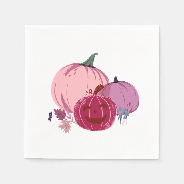 Servilleta De Papel Calabaza para hablar de placas de papel (Anverso)