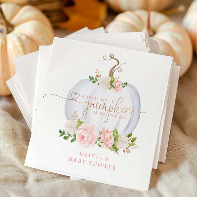 Servilleta De Papel Calabaza pequeña de oro rosa Rubor (Subido por el creador)