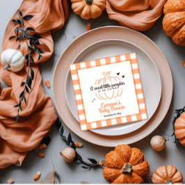 Servilleta De Papel Calabaza Pequeña Dulce Naranja Fiesta de Bebé Otoñ