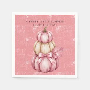Servilleta De Papel Calabaza rosa Bebé Chica Ducha