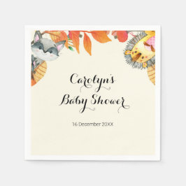 Servilleta De Papel Calabaza Rusa Animal Baby Shower Napkin