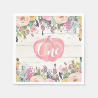 Calabaza Rusa Primer Cumpleaños Acuarela Floral