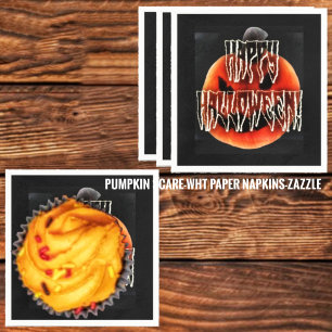 Servilleta De Papel Calabaza Scare-Wht