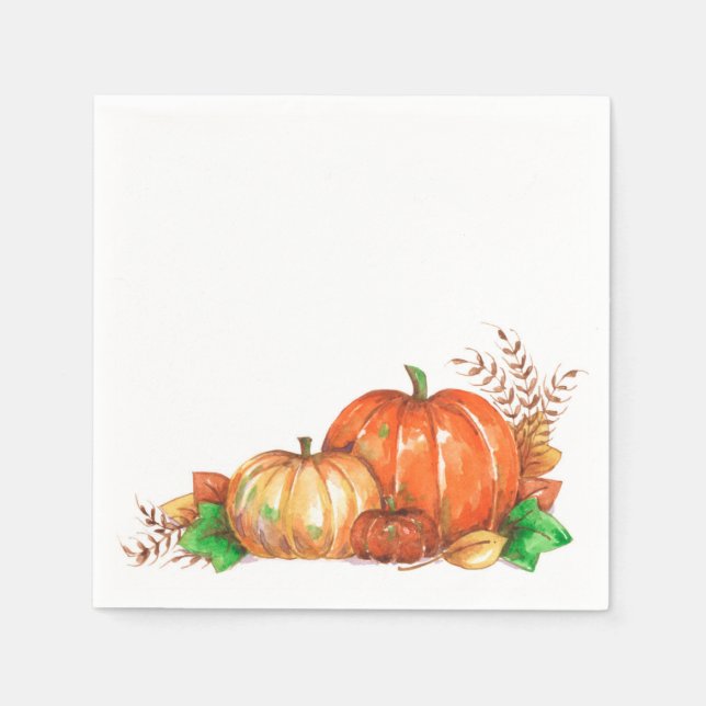 Servilleta De Papel Calabaza - servilletas (Anverso)