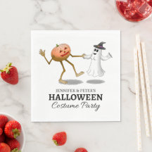 Calabaza y fantasma de Halloween