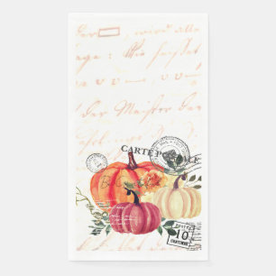 Servilleta De Papel Calabazas acuarelas vintage modernas